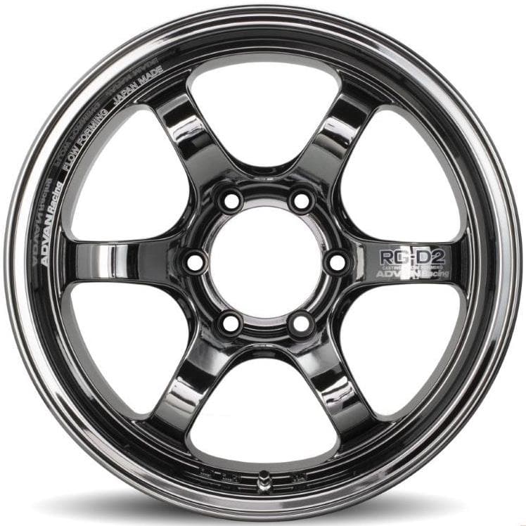 Advan RG-D2 17x8.5 -10MM 6-139.7 Black Chrome Wheel