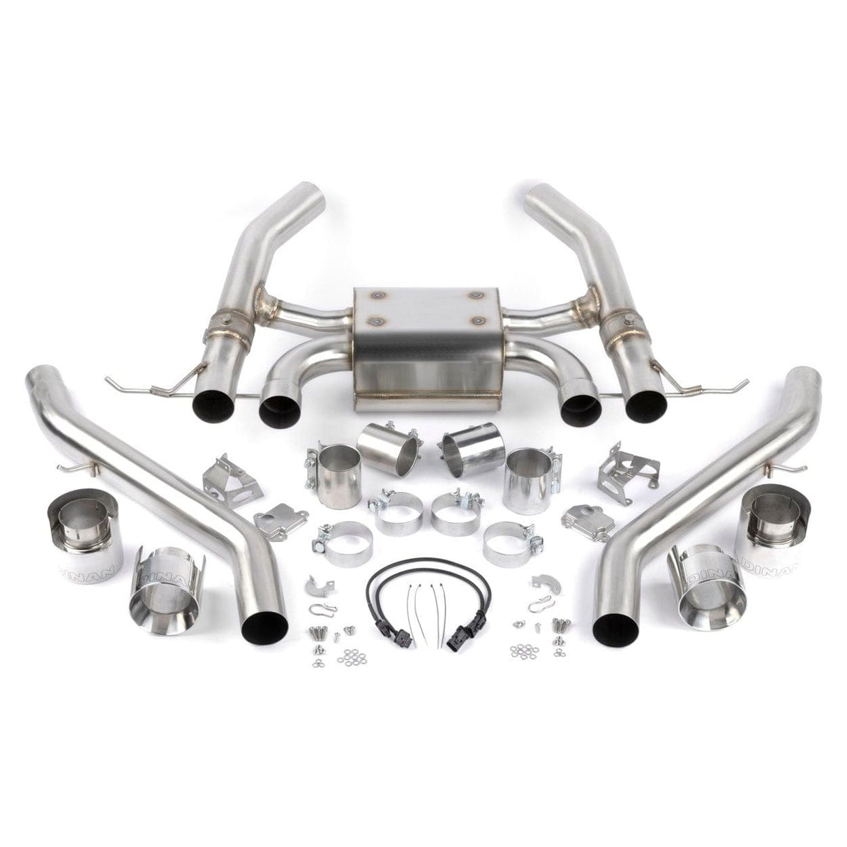 Dinan Polished Dinan Valved Axle-Back Exhaust - BMW / G80 / G82 / M3 / M4 D660-0093