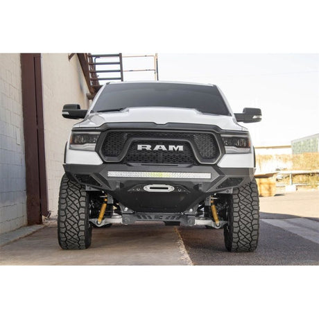 Addictive Desert Designs 2019 Ram Rebel 1500 Stealth Fighter Fr Bumper w/Winch&Parking Sensor Mounts