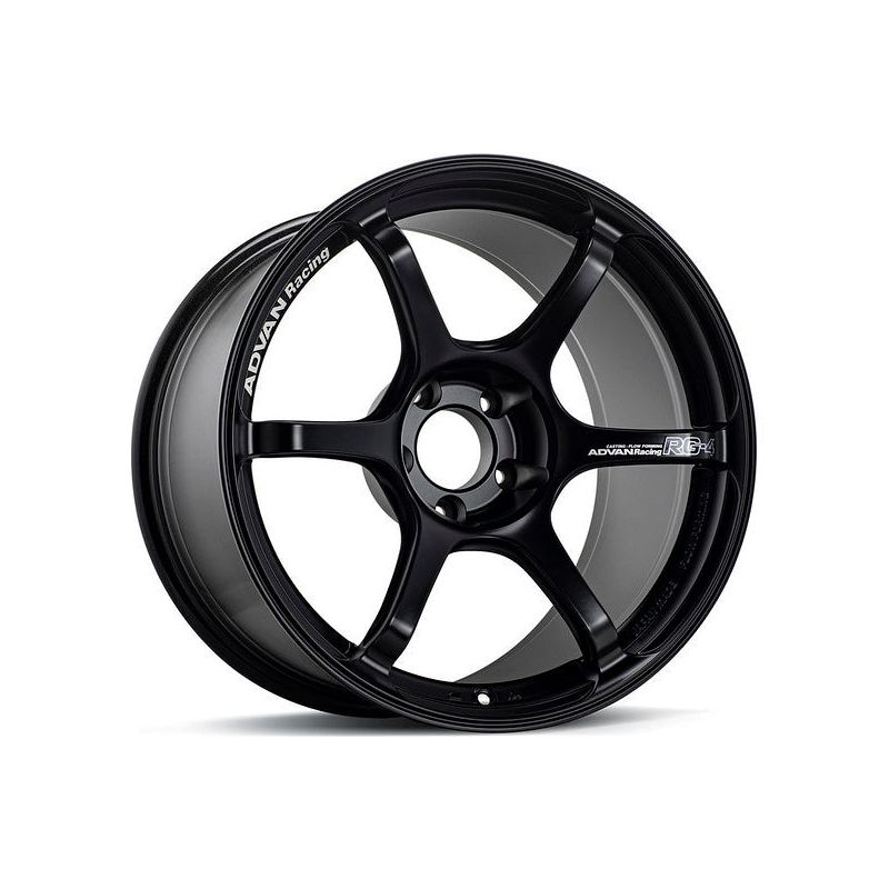 Advan RG-4 18x9 +35 5-114.3 Semi Gloss Black Wheel