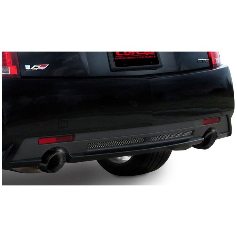 Corsa 09-13 Cadillac CTS Sedan V 6.2L V8 Black Sport Axle-Back Exhaust