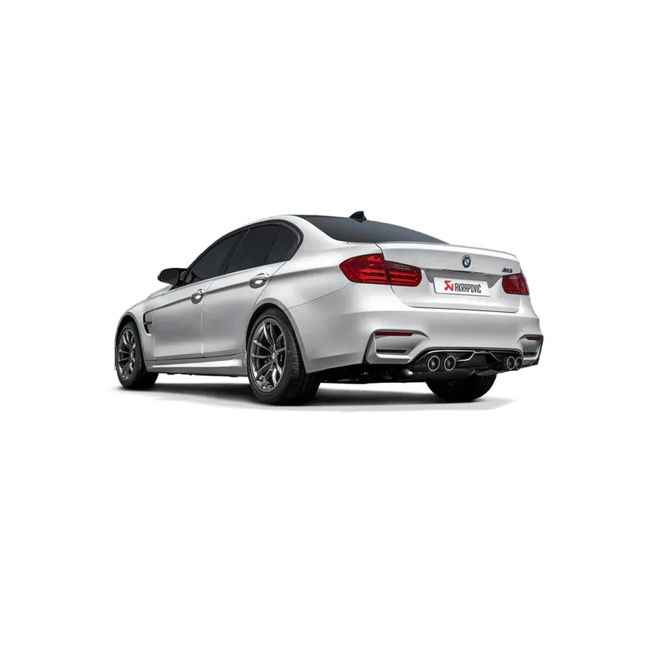 Akrapovic 14-17 BMW M3 (F80) Slip-On Line (Titanium) w/ Carbon Tips