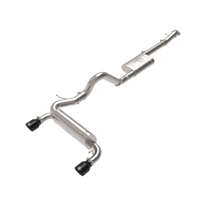 aFe Vulcan 3in 304 SS Cat-Back Exhaust 2021 Ford Bronco L4-2.3L (t)/V6-2.7L (tt) w/ Black Tips