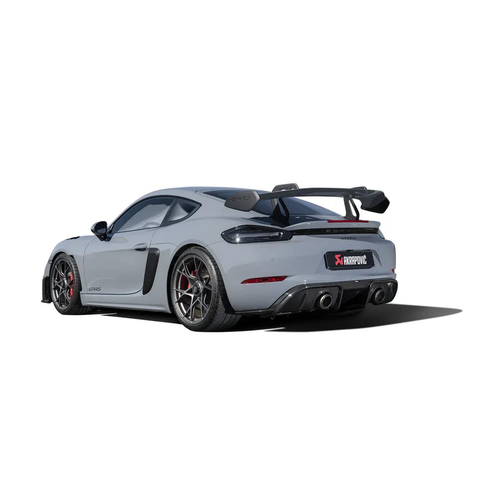 Akrapovic 2022+ Porsche 718 Cayman GT4 RS Slip-On Race Line (Titanium)