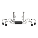 aFe MACH Force-Xp 3in to 2-1/2in 304SS Cat-Back 2020 Chevy Corvette (C8) 6.2L - Black Tip