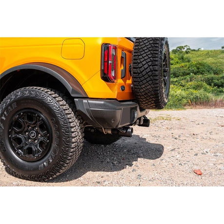 Corsa 21-22 Ford Bronco 2.3L 2-Door 2.75in Cat-Back Dual Rear Exhaust w/ 4in Straight-Cut Black Tips