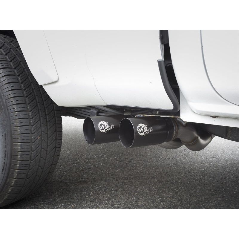 aFe Rebel Exhausts Cat-Back SS 16 Toyota Tacoma V6-3.5L w/ Black Tips