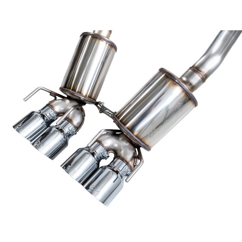 AWE Tuning 05-07 C6 Chevrolet Corvette 6.0L Touring Edition Axleback Exhaust w/ Chrome Silver Tips