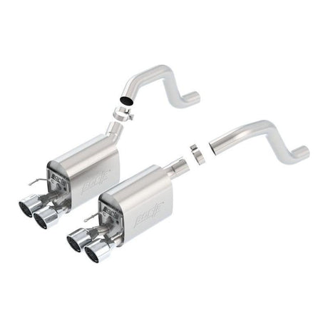Borla 06-13 Chevy Corvette C6 ZO6/ZR1 Manual Trans S-Type II Rear Section Exht Dual Rd Rolled Tips