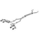 Borla 17-18 Chevrolet Camaro ZL1 6.2L V8 Atak Catback Exhaust w/ Dual Mode Valves CF Black Anod
