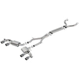 Borla 17-18 Chevrolet Camaro ZL1 6.2L V8 S Type Catback Exhaust w/ Dual Mode Valves CF Black Anod