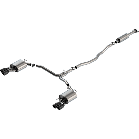 Borla 18-20 Toyota Camry XSE 3.5in Tip Dual Split Rear Exit Cat Back S-Type Exhaust Black Chrome
