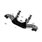 Borla 20-23 Chevy Corvette 6.2L V8 AT w/o NPP 3in ATAK Catback Exhaust - Black Chrome Tips