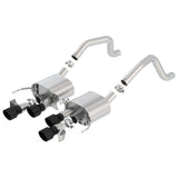 Borla 2015-2019 Chevy Corvette C7 Z06 6.2L Axle Back ATAK Exhaust Black Quad Tips w/o AFM w/ NPP