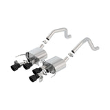 Borla 2015-2019 Chevy Corvette C7 Z06 6.2L Axle Back ATAK Exhaust Black Quad Tips w/o AFM w/ NPP
