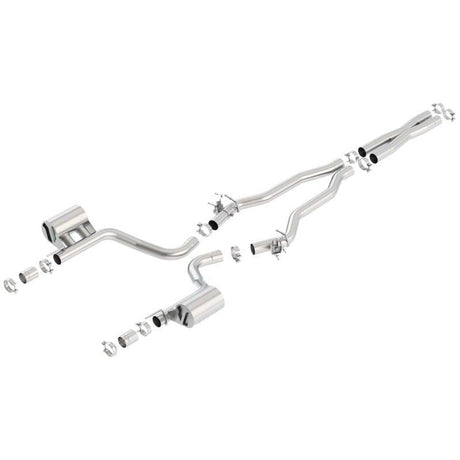 Borla 2015 Dodge Challenger Hellcat 6.2L V8 ATAK Catback Exhaust No Tips Factory Valance