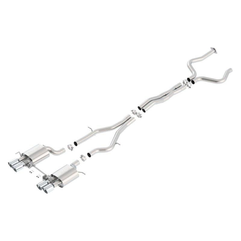 Borla 2016-2019 Cadillac ATS-V 3.6L Twin Turbo Catback Exhaust 4in Tips Dual Split Rear Exit