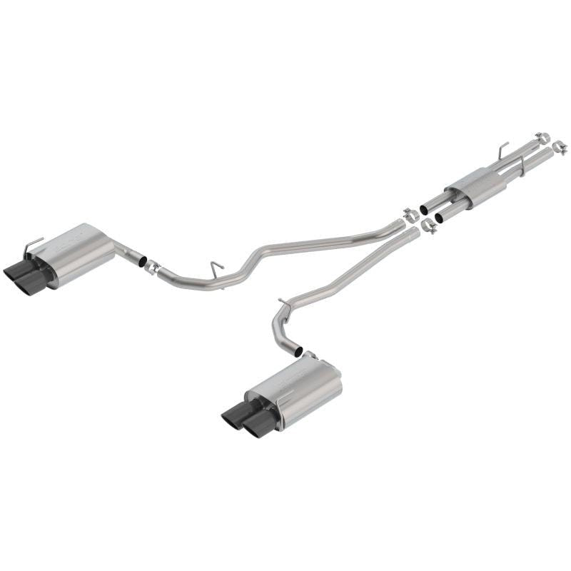 Borla 2020 Ford Explorer ST 3.0L V6 2.25in ATAK Exhaust - Black Chrome Tips