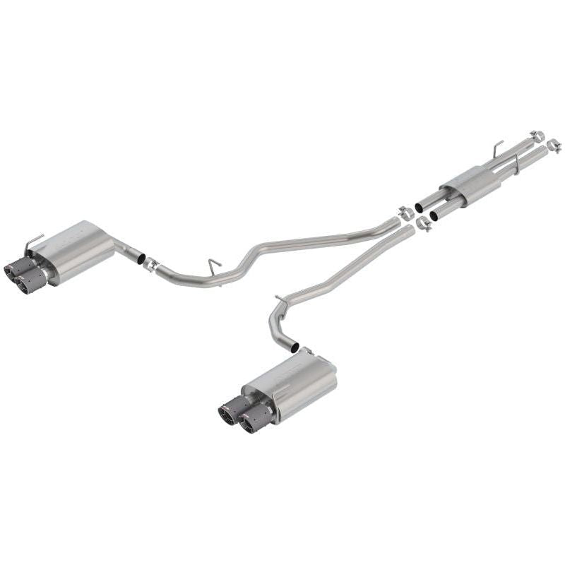 Borla 2020 Ford Explorer ST 3.0L V6 2.25in ATAK Exhaust - Carbon Fiber Tips