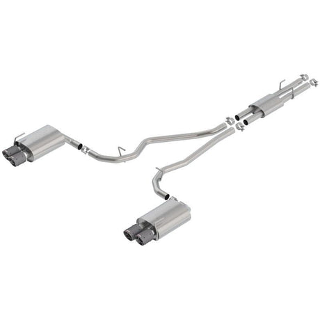 Borla 2020-2026 Ford Explorer ST/ 2020-2025 Lincoln Aviator Cat-Back Exhaust System ATAK - Carbon Fiber Tips