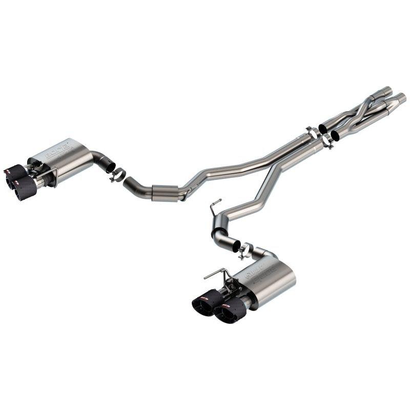 Borla 2020 Ford GT500 5.2L AT 3in ATAK CatBack Exhaust w/ Carbon Fiber Tips