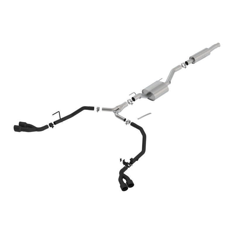 Borla 2020 Jeep Gladiator JT 3.6L V6 AT/MT AWD 2.75-2in ATAK Catback Ceramic Blk Tailpipe & Tips