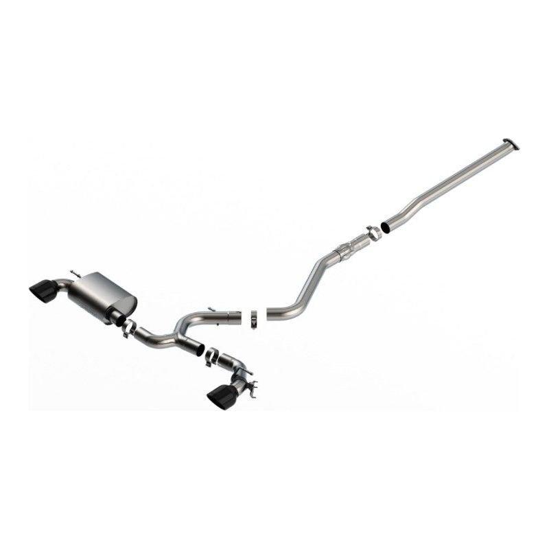 Borla 2022-2023 Hyundai Kona N 2.0L 4 CYL. Turbo AT/MT ATAK Catback Exhaust Black Chrome
