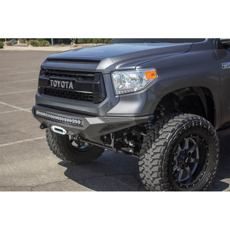 Addictive Desert Designs 2014+ Toyota Tundra Stealth Fighter Front Bumper w/Winch Mount & Sensors