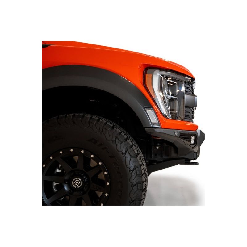 Addictive Desert Designs 2021+ Ford Raptor Bomber Front Bumper w/ 3 Baja Designs LP6 Light Mounts