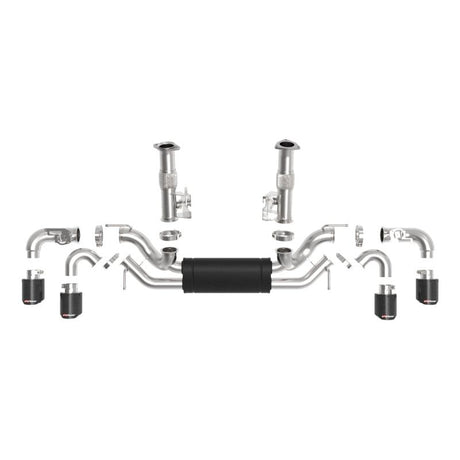 aFe MACH Force-Xp 3in to 2-1/2in 304SS Cat-Back 2020 Chevy Corvette (C8) 6.2L - Carbon Fiber Tip