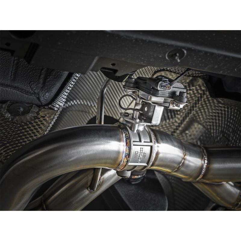 aFe MACH Force-Xp 2-1/2in SS Axle Back Exhaust w/Black Tips 15+ BMW M3/M4 (F80/F82) L6 3.0L (tt) S55