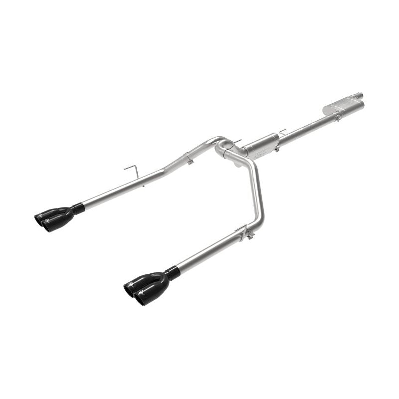 aFe Vulcan Series 3in-2-1/2in 304 SS Cat-Back 2020 Jeep Gladiator (JT) V6-3.6L w/ Black Tips