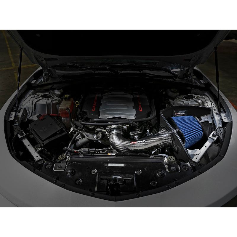 aFe Track Series Carbon Fiber Pro 5R AIS - 16-19 Chevrolet Camaro SS V8-6.2L