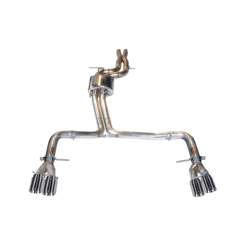 AWE Tuning Audi B8.5 S5 3.0T Track Edition Exhaust - Chrome Silver Tips (102mm)