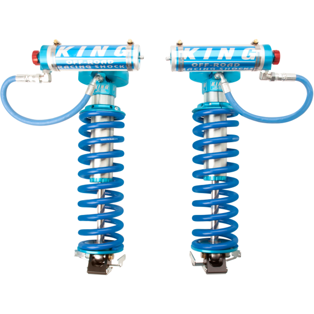 King Shocks 2005+ Ford F-250 4WD Front 2.5 Dia Remote Res Coilover Conversion w/Adjuster (Pair)