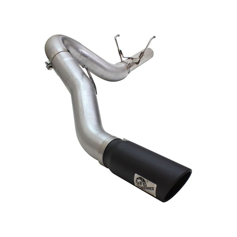 aFe MACHForce XP Exhaust Large Bore 5in DPF-Back SS 13-15 Dodge Trucks L6-6.7L (td) *Black Tip