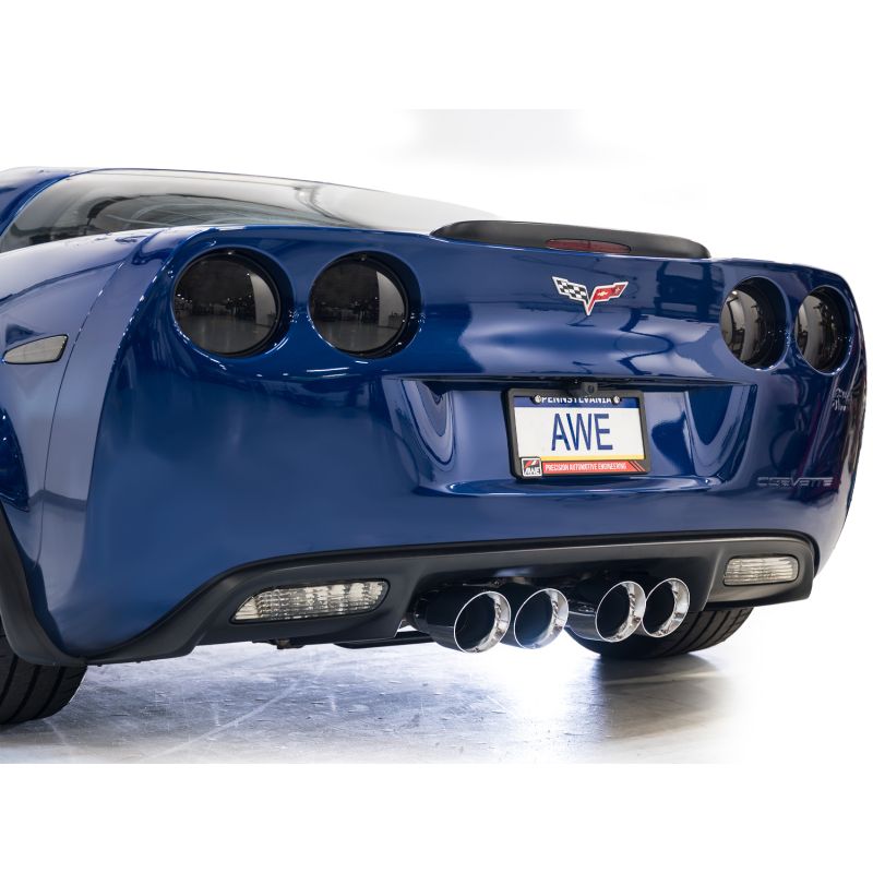 AWE Tuning C6 Chevrolet Corvette Z06/ZR1 Touring Edition Axle-back Exhaust w/ Chrome Silver Tips