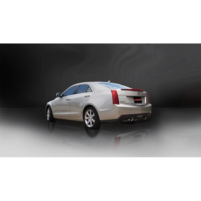 Corsa 13-14 Cadillac ATS Sedan 2.0L A/T Polished Sport Dual Rear Cat-Back Exhaust