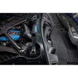 Eventuri Chevrolet Corvette C8 ZR1 hard-top convertible black carbon intake system installed, showcasing sleek performance design.