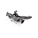 Eventuri Chevrolet Corvette C8 ZR1 hard-top convertible black carbon intake system on white background