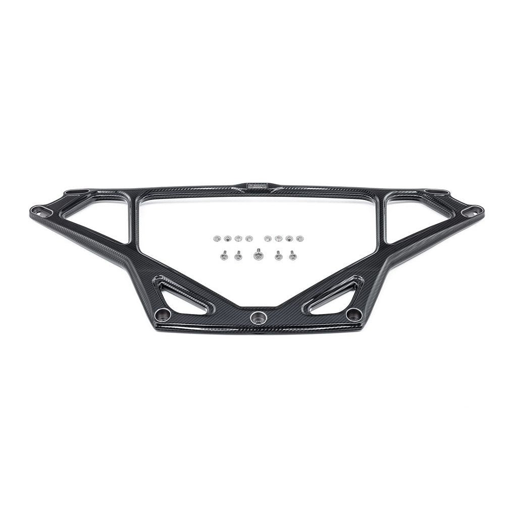 Eventuri gloss carbon CSL strut brace for BMW G8X M2 M3 M4 on white background