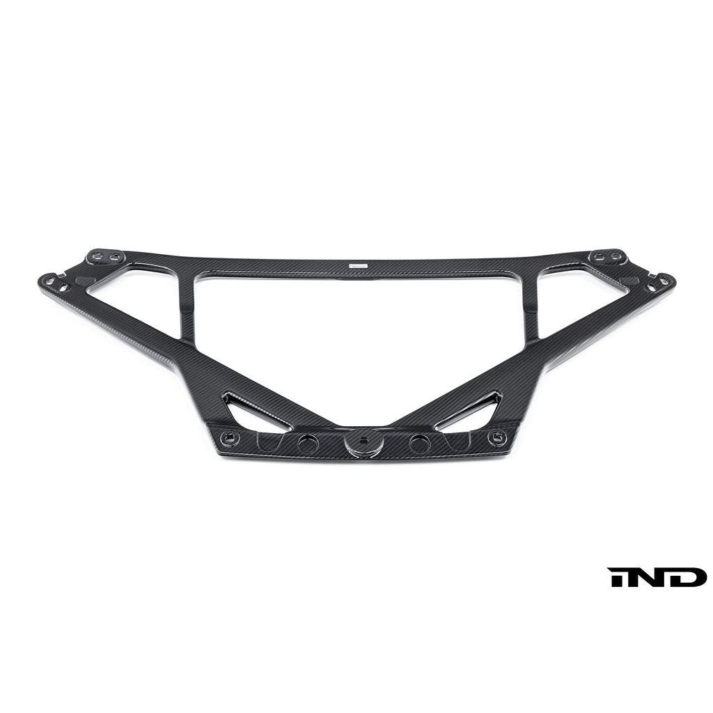 Eventuri gloss carbon CSL strut brace for BMW G8X M2 M3 M4 on white background