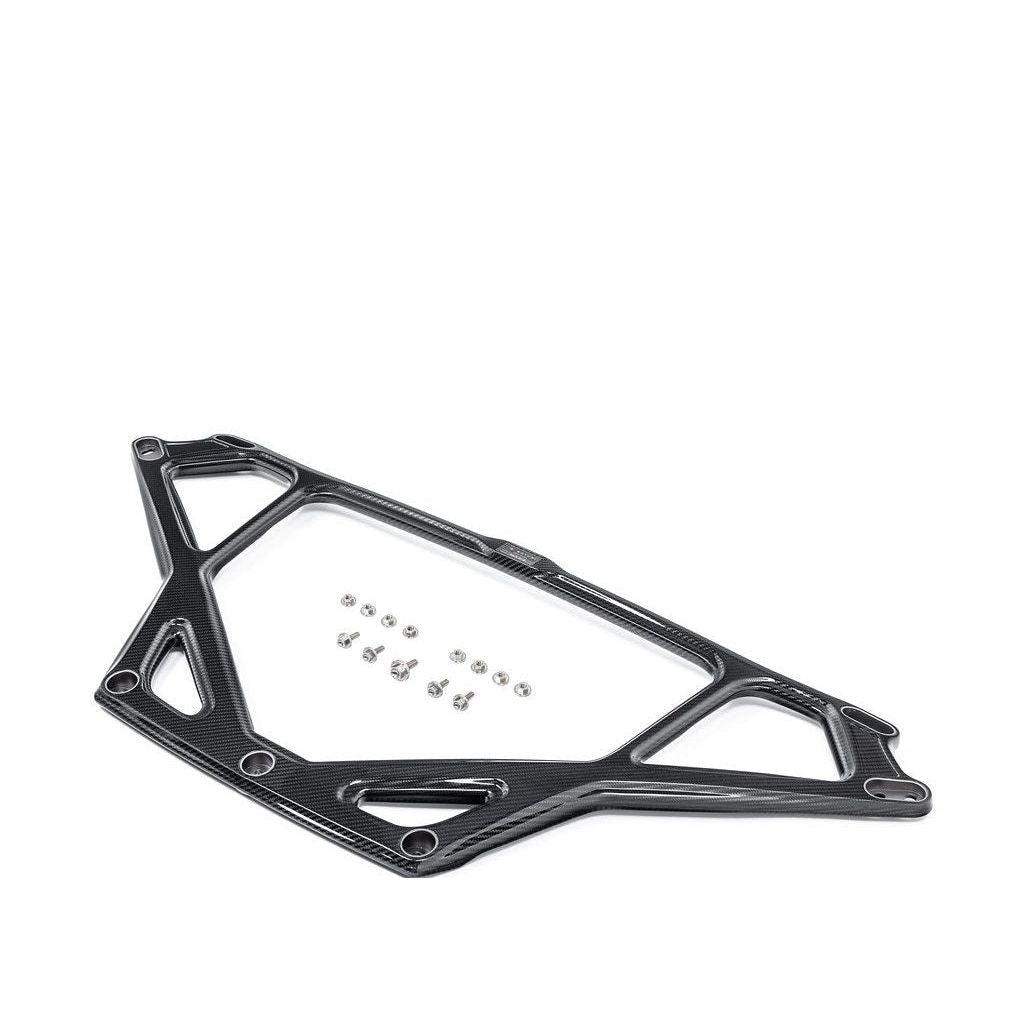 Eventuri gloss carbon CSL strut brace for BMW G8X M2 M3 M4 on white background