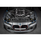 Eventuri matte carbon CSL strut brace installed on BMW G8X M2 M3 M4 engine bay