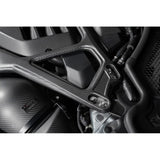 Eventuri matte carbon CSL strut brace installed on BMW G8X M2 M3 M4 engine bay