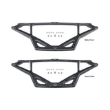 Eventuri matte vs gloss carbon CSL strut brace for BMW G8X M2 M3 M4 on white background