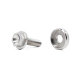 Close-up of stainless steel hardware included with Eventuri CSL carbon strut brace for BMW G8X