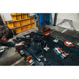 Independent laboratory test rig measuring deflection of Eventuri carbon strut brace