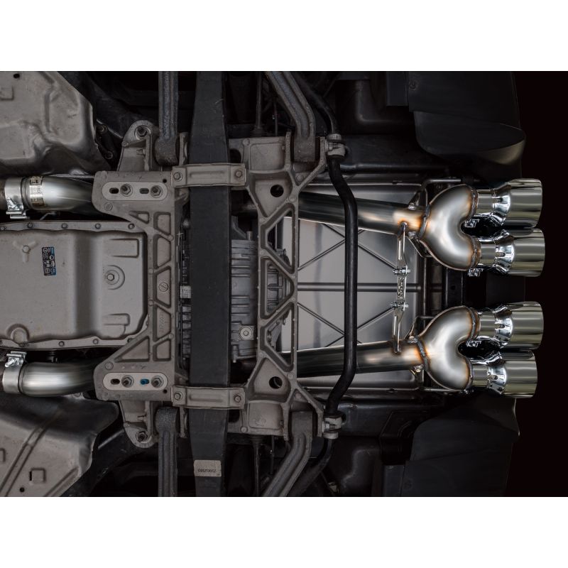 AWE Tuning 05-07 C6 Chevrolet Corvette 6.0L Track Edition Axleback Exhaust w/ Chrome Silver Tips