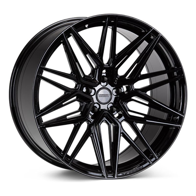 Vossen HF-7 22x10.5 / 5x127 / ET35 / Deep Face / 71.5 - Gloss Black Wheel